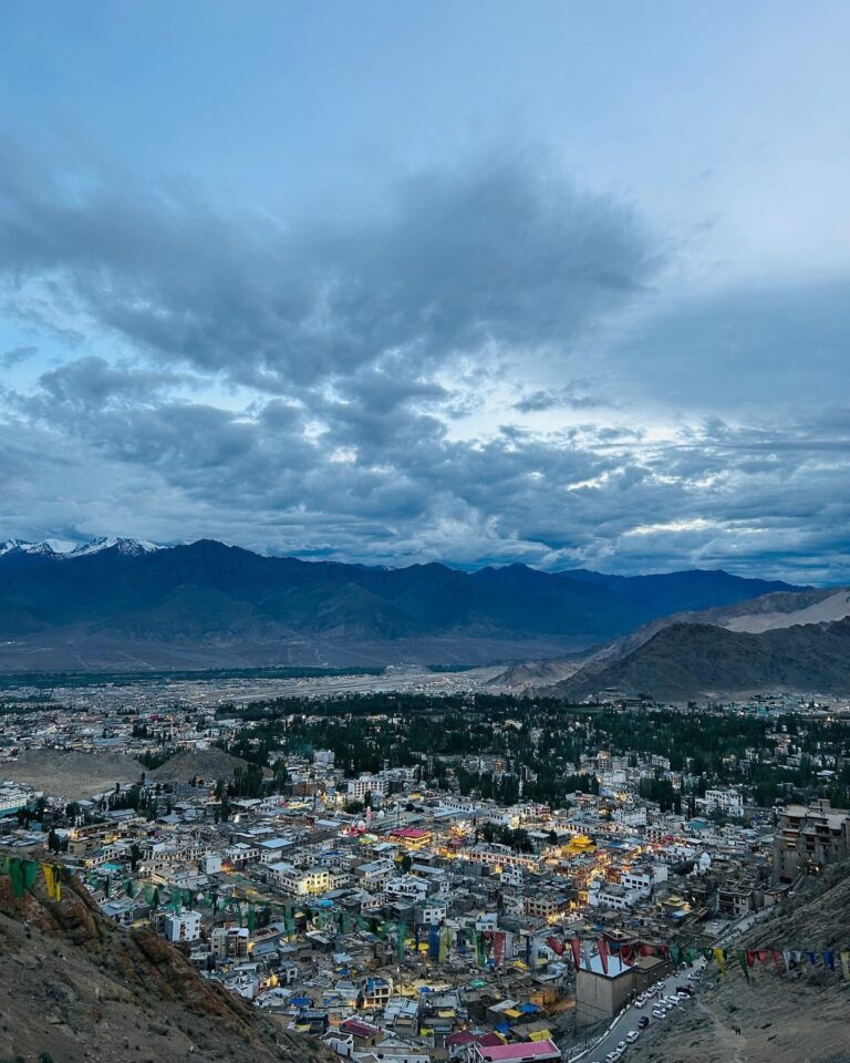 Evening leh city view