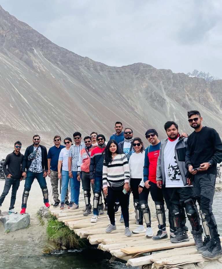 Group at Cold dessert during Leh ladakh tour