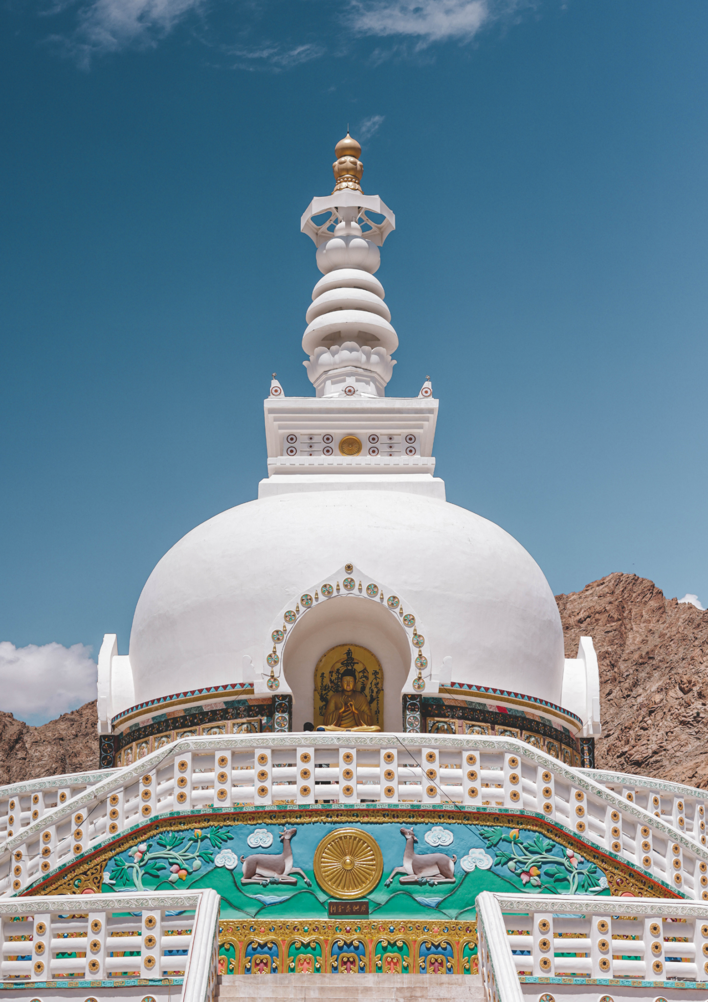 Shanti Stupa image at Leh Ladakh